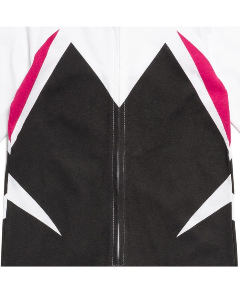 Baby Girls (0M-24M) Spider-Gwen Zip Up Cosplay Coverall