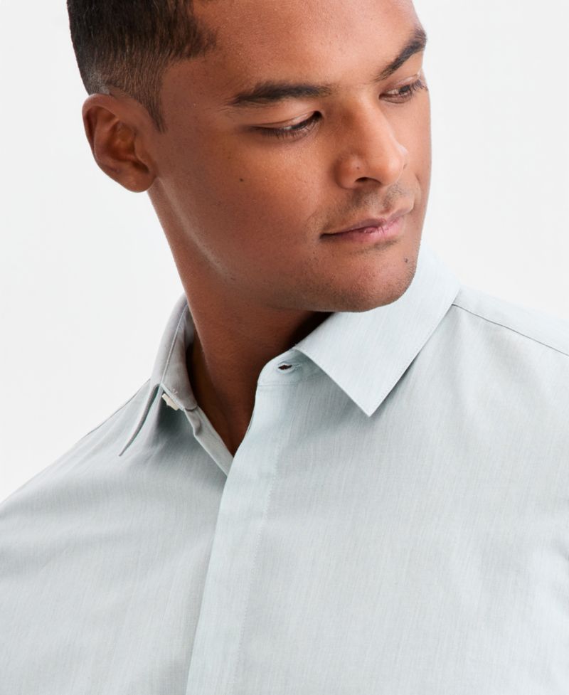 Aflani Men's Luke Cotton Long-Sleeve Button Shirt
