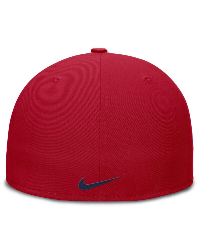 Men's Red Chicago Cubs True Performance Fitted Hat