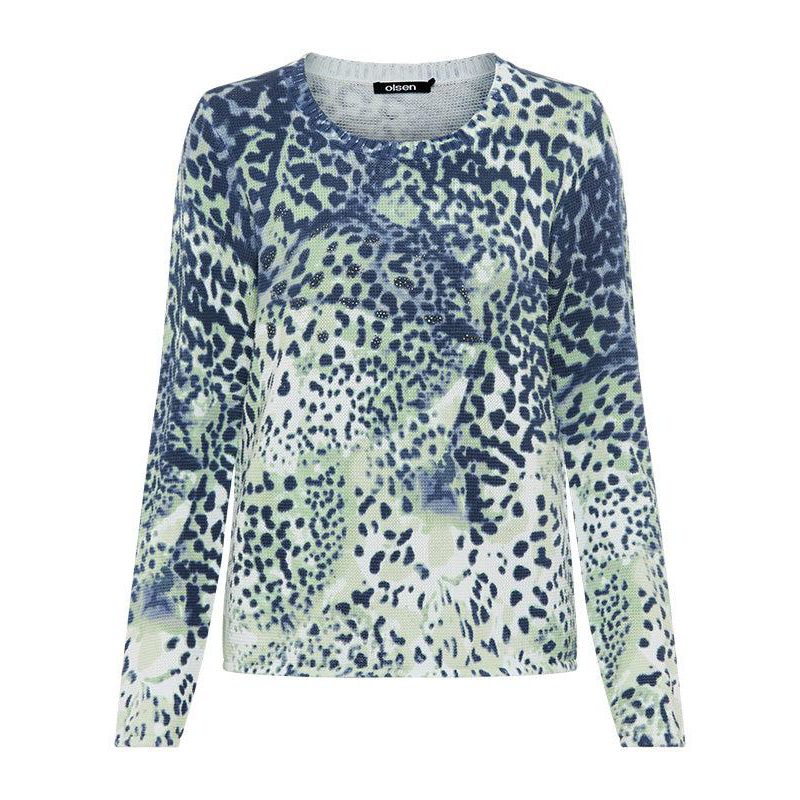 Women's Animal Print Camo Sweater