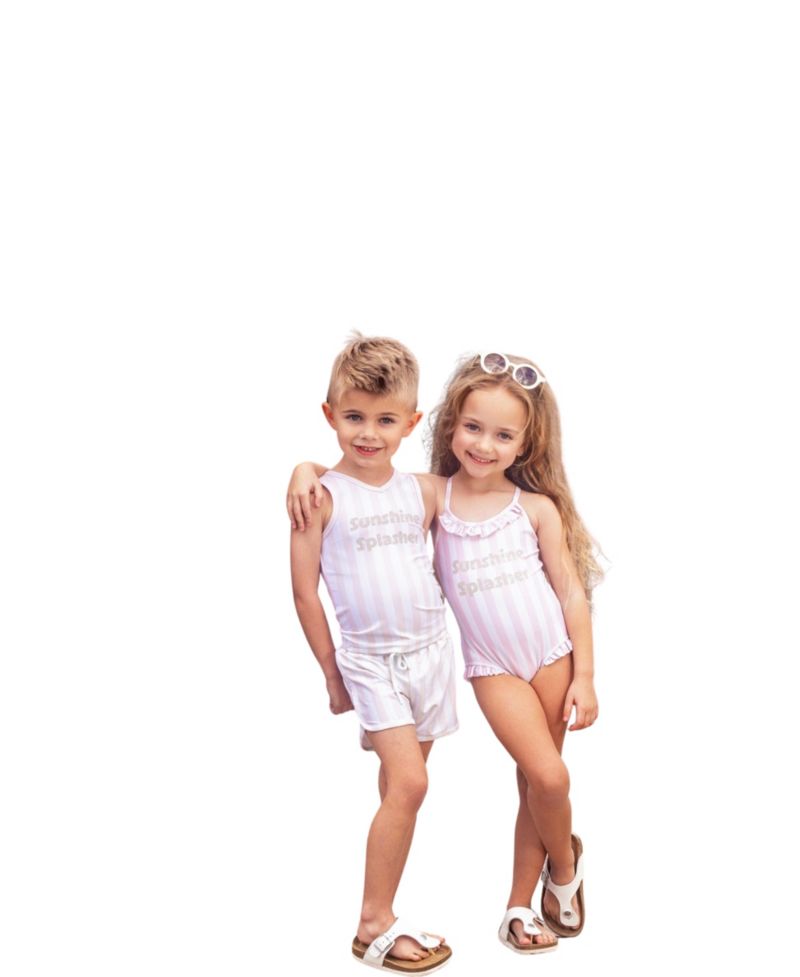 Toddler Boys' 2T-5T Sleeveless V-Neck Sunshine Splasher Rash Guard