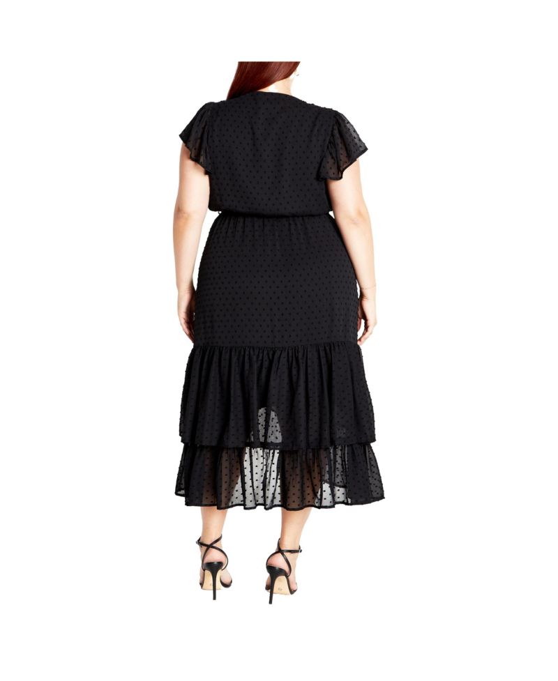 Women's Midi Frill Dee Tiered Dress