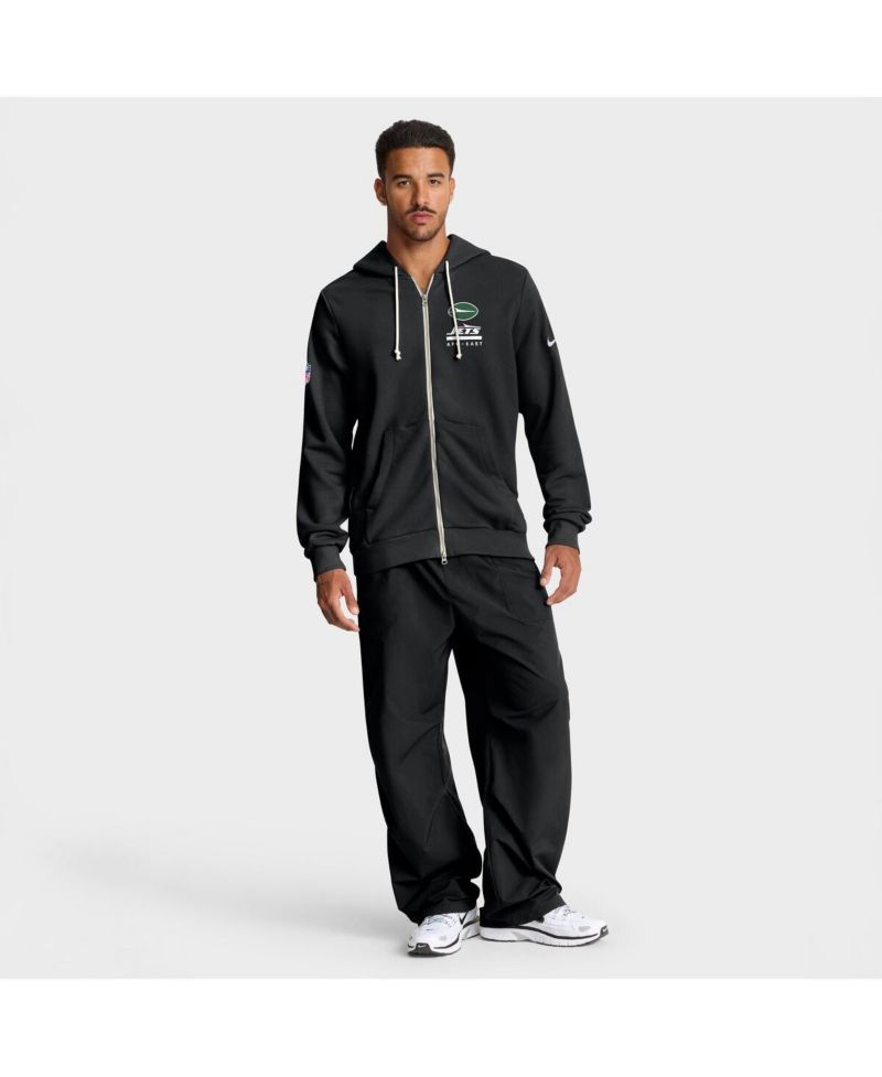 Men's Black New York Jets Sideline Standard Issue Utility Player Dri-FIT Full-Zip Hoodie