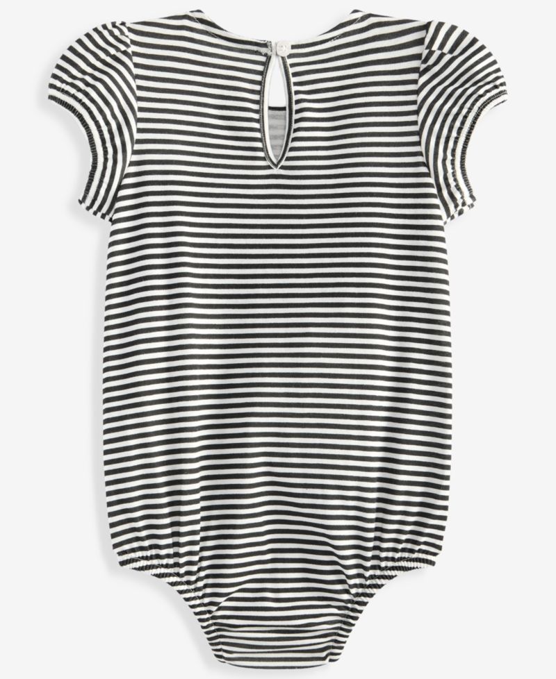 Baby Girls' 0M-24M Striped Cat Skirted Sunsuit