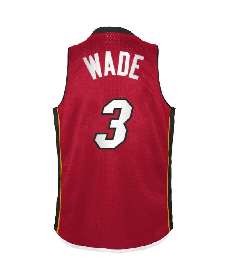 Big Boys Dwyane Wade Red Miami Heat 2005-06 Hardwood Classics Swingman Jersey